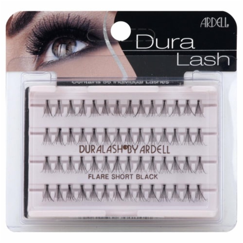 Ardell Duralash Flare Short Black Lashes Perspective: front