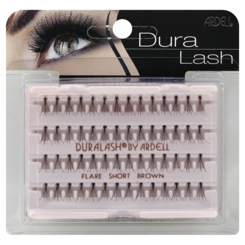 Ardell Duralash Flare Short Brown Lashes Perspective: front