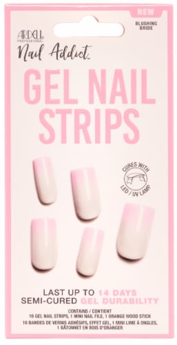 Ardell® Nail Addict™ Gel Nail Strips Kit - Blushing Bride Perspective: front