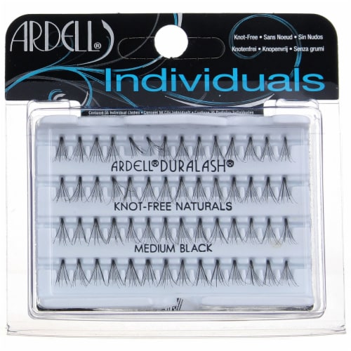 Ardell Individuals False Eyelashes Set, Medium Black, 56 Ct Perspective: front