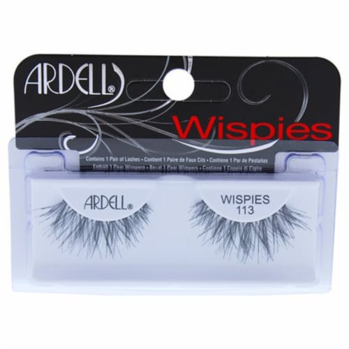 Ardell Wispies 113 Black Lashes Perspective: front