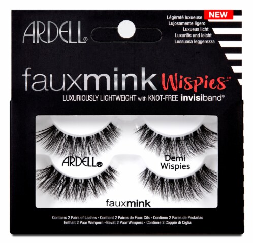 Ardell Faux Mink Wispies Lashes Perspective: front
