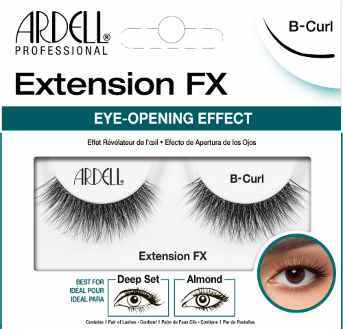 Ardell Extension FX Eye-Opening Effect B-Curl Lashes Perspective: front