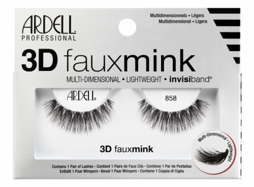 Ardell Professional 3D Faux Mink False Lashes Perspective: front