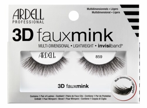 Ardell 859 3D fauxmink Multi-Dimensional False Eyelashes Perspective: front