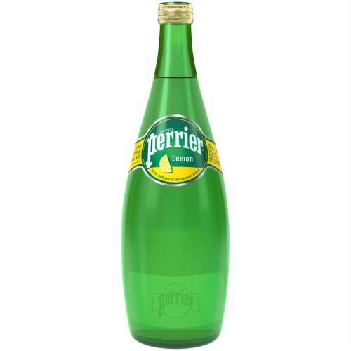 Perrier Lemon Flavored Sparkling Water Perspective: front