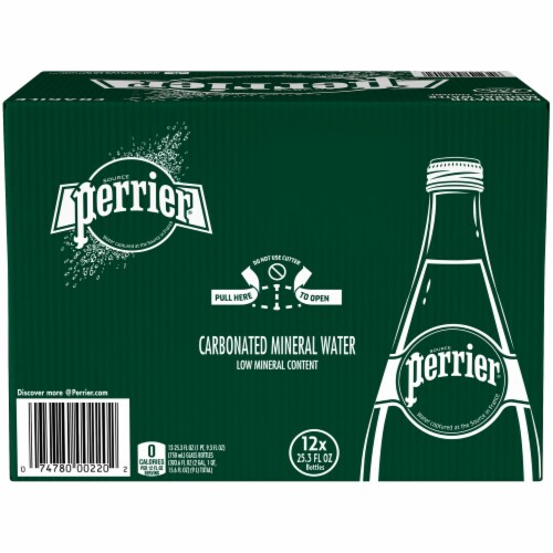 Source Perrier Natural Sparkling Mineral Water Perspective: front