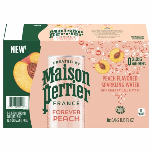 Maison Perrier™ Peach Flavored Sparkling Water Cans