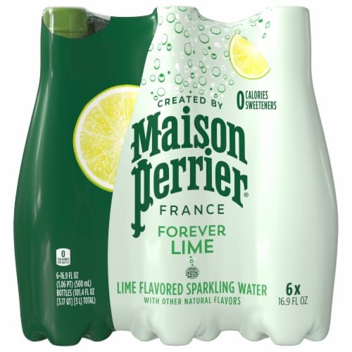 Maison Perrier® France Forever Lime Flavored Sparkling Water Perspective: front