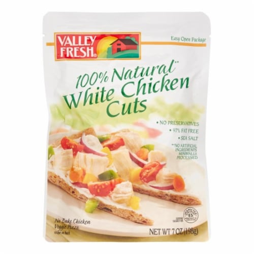 Valley Fresh White Chicken Cuts Pouch Perspective: front