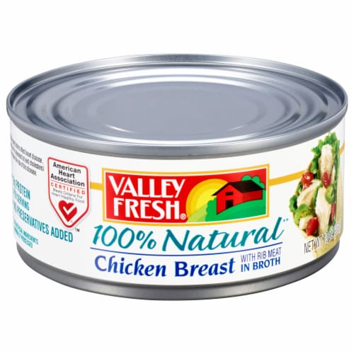 Valley Fresh® 100% Natural Canned Chicken Breast Perspective: front