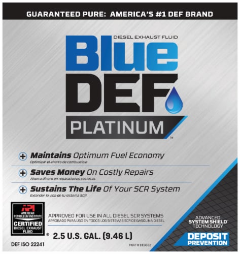 BlueDef Exhaust Fluid Perspective: front