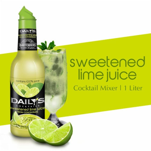 Daily's Cocktails Sweetened Lime Juice Cocktail Mixer, 33.8 fl oz - Kroger