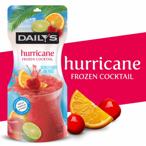 Daily's Hurricane Frozen Ready to Drink Cocktail Single Pouch, 10