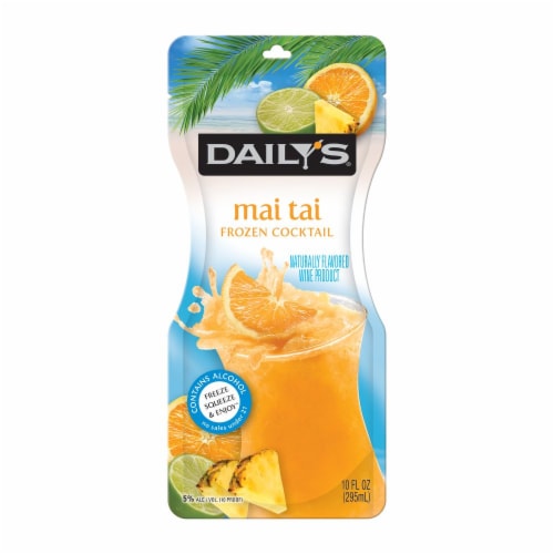 Daily's Mai Tai Frozen Ready to Drink Cocktail Single Pouch Perspective: front
