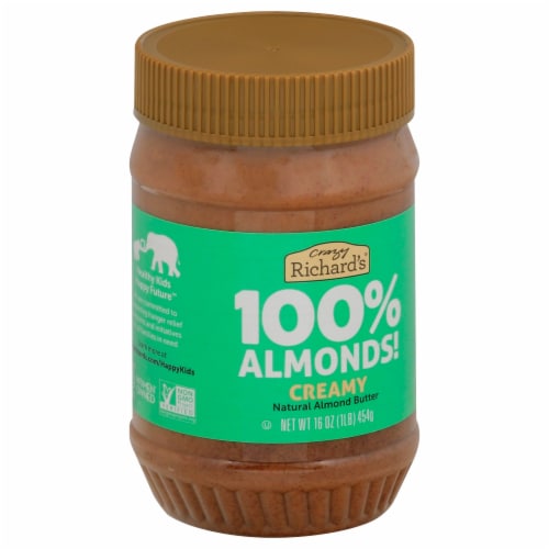 Crazy Richard's® 100% Almonds Creamy Natural Almond Butter Perspective: front
