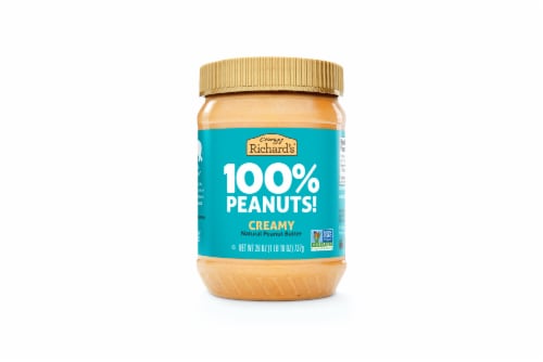 Crazy Richard's 100% Peanuts Creamy Natural Peanut Butter Perspective: front