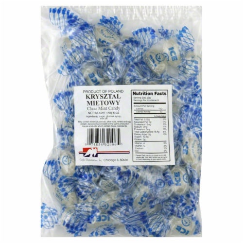 Eagle Distributors Krysztal Mietowy Clear Mint Candy Perspective: front