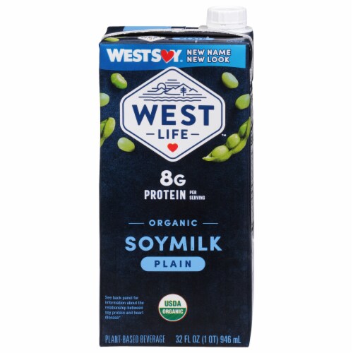 WestSoy Organic Original Soy Milk Perspective: front
