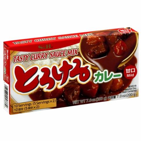 S & B Curry Sauce Mix Perspective: front