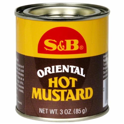 S & B Oriental Hot Mustard Powder Perspective: front