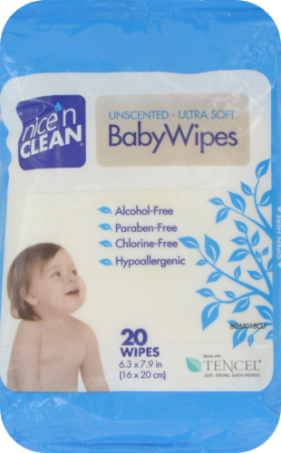 Nice 'n Clean Baby Wipes Perspective: front