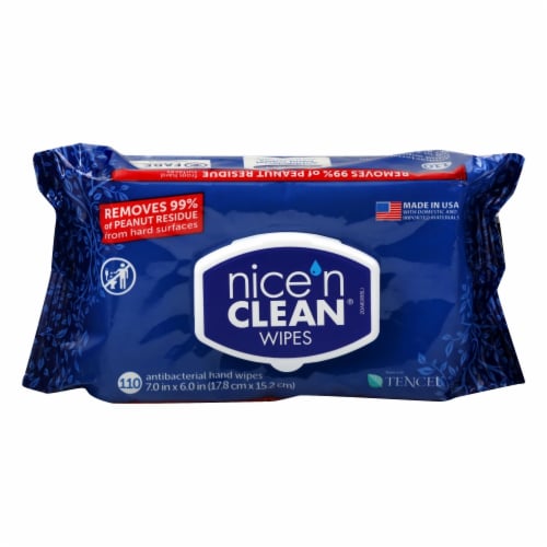 Nice 'N Clean Antibacterial Hand Wipes Perspective: front