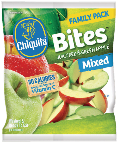 Chiquita Red & Green Mixed Apple Slices Family Pack Perspective: front