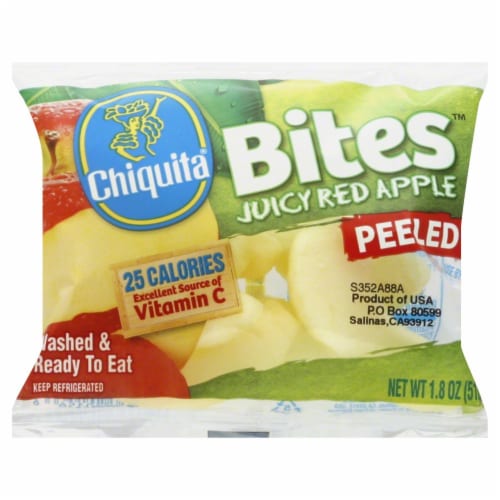 Chiquita Peeled Red Apple Bites Perspective: front