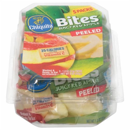Chiquita® Peeled Red Apple Bites Multi-Pack Perspective: front