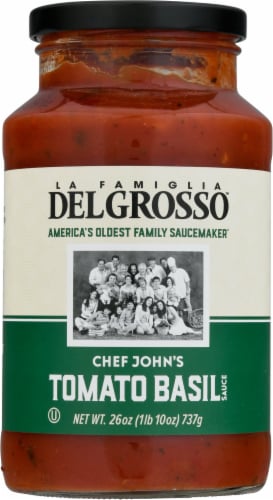 La Famiglia DelGrosso™ Chef John's Tomato Basil Pasta Sauce Perspective: front