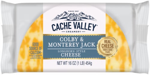 Cache Valley Colby & Monterey Jack Block Cheese Perspective: front