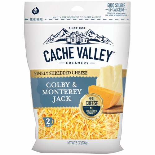 Cache Valley® Colby & Monterey Jack Shredded Cheese Fine Cut Perspective: front