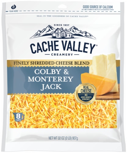 Cache Valley® Finely Shredded Colby & Monterey Jack Cheese Perspective: front