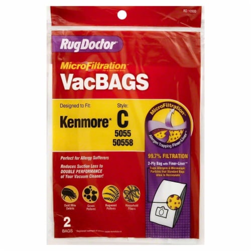 Rug Doctor® Style C Kenmore MicroFiltration™ Vacuum Bag Perspective: front