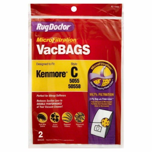 Rug Doctor® Style C Kenmore MicroFiltration™ Vacuum Bag Perspective: front