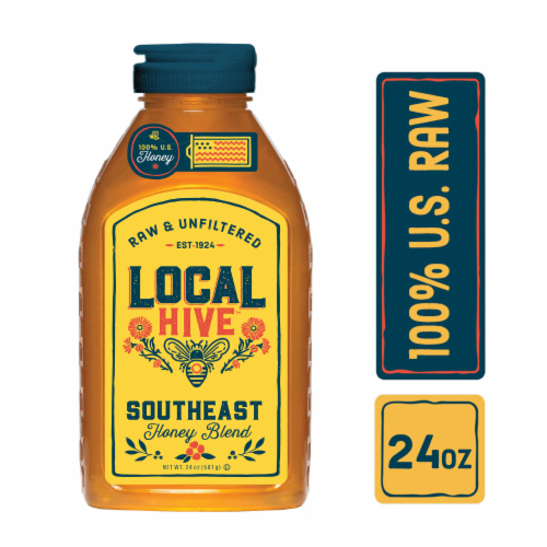 Local Hive™ Southeast Raw & Unfiltered Honey Perspective: front