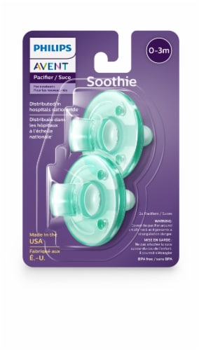 Avent 0-3 Months Green Soothie Pacifiers, 2 ct - Dillons Food Stores