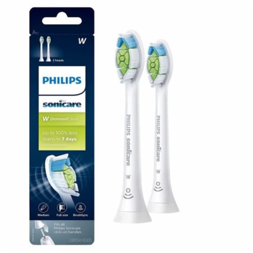 Philips Sonicare White DiamondClean Replacement Toothbrush Heads Perspective: front