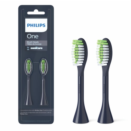 Philips One By Sonicare Brush Head Replacement - Midnight Blue Perspective: front