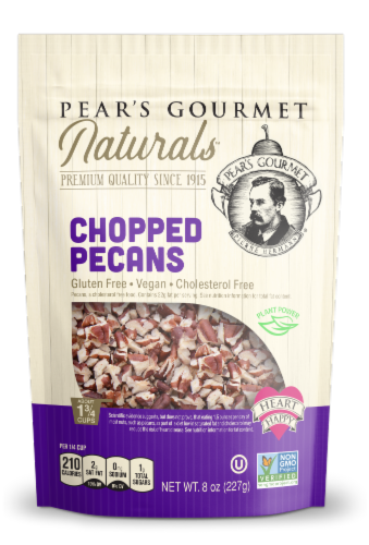 Pear's Gourmet Naturals Chopped Pecans Perspective: front