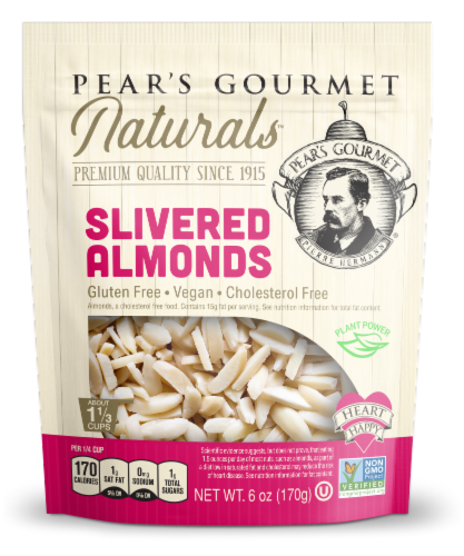 Pear's Gourmet Naturals Slivered Almonds Perspective: front
