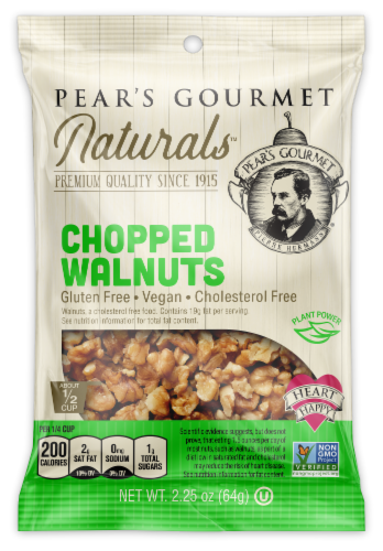 Pear's Gourmet Naturals Chopped Walnuts Perspective: front