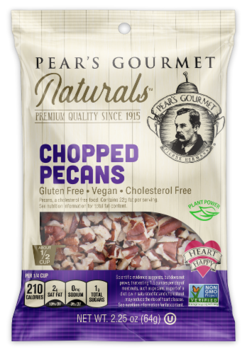 Pear's Gourmet Naturals Chopped Pecans Perspective: front