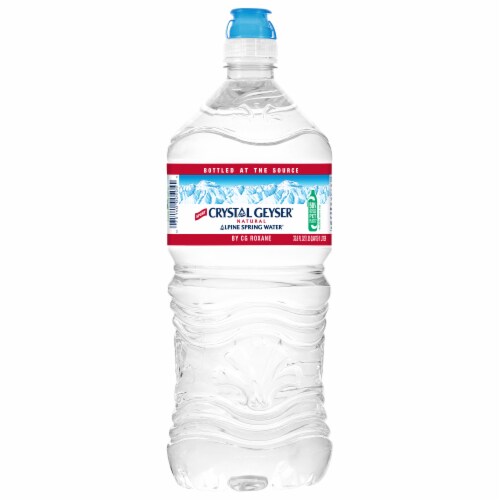 Crystal Geyser® Alpine Spring Water® Bottle Perspective: front