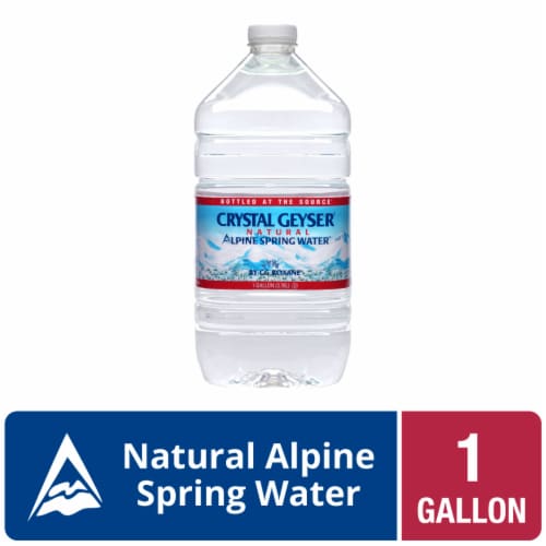 Crystal Geyser Alpine Spring Gallon Water Perspective: front