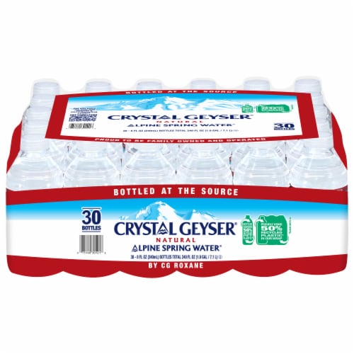 Crystal Geyer® Natrual Alpine Spring Water Perspective: front