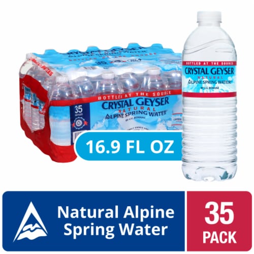 Crystal Geyser® Natural Alpine Spring Bottled Water Perspective: front