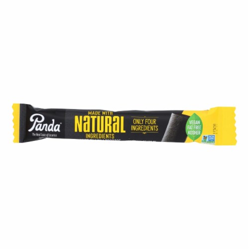 Panda Licorice Bars - Natural - Case of 36 - 1.125 oz Perspective: front