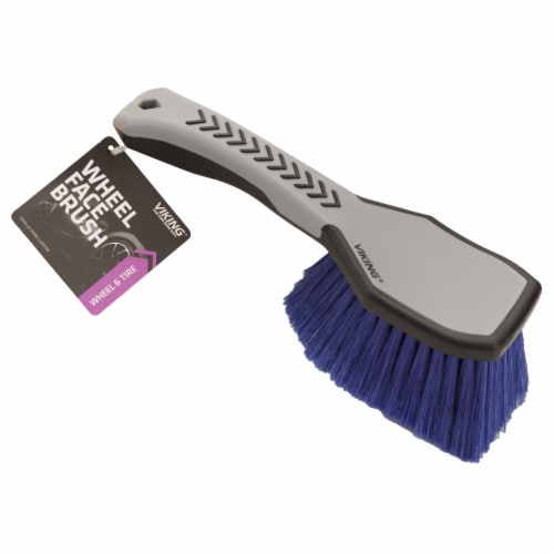 Viking® Short Handle Wheel Face Brush Perspective: front